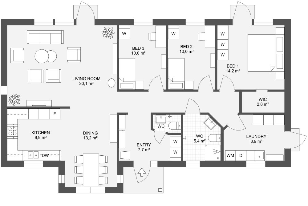 Smultronstallet 129 2D Floor Plan
