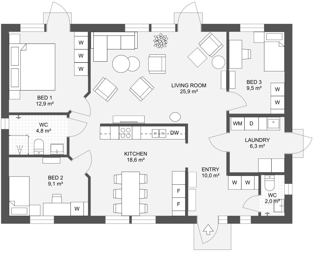Smultronstallet 106 2D Floor Plan