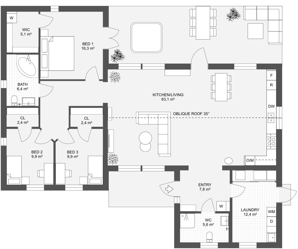 Lunden 158 2D Floor Plan