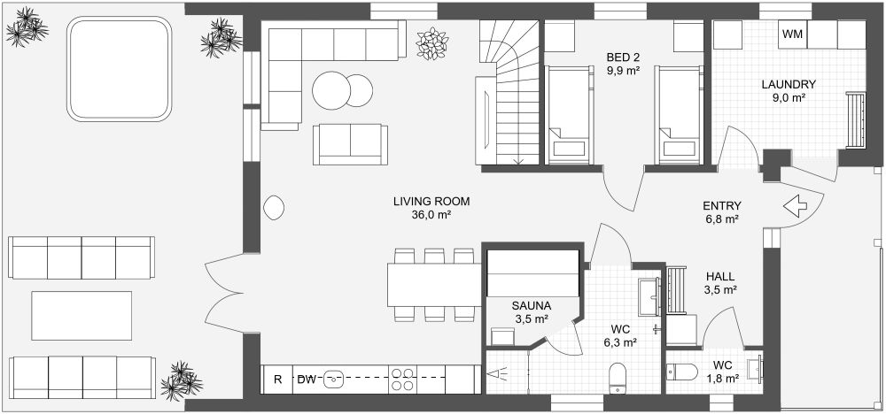 Harmoni 108 2D Floor Plan Ground Floor