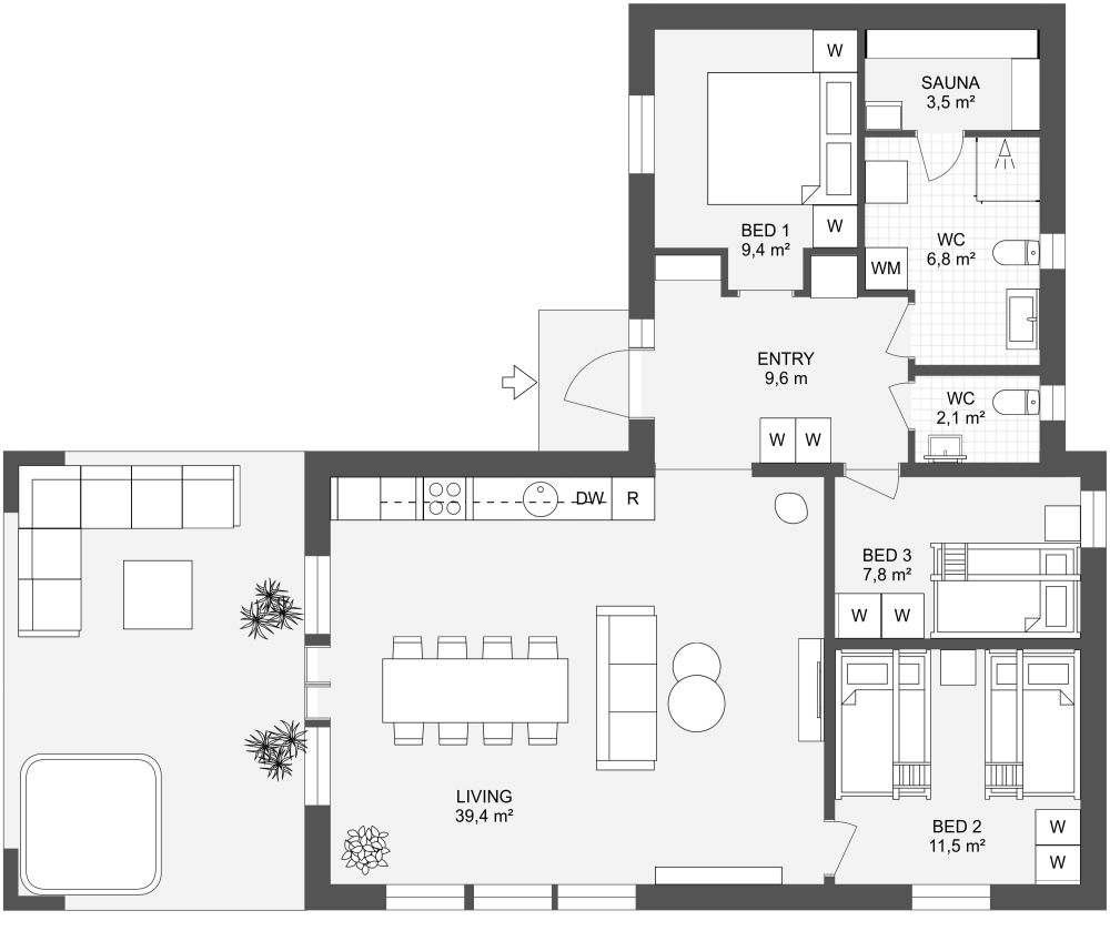 Harmoni 94 2D Floor Plan