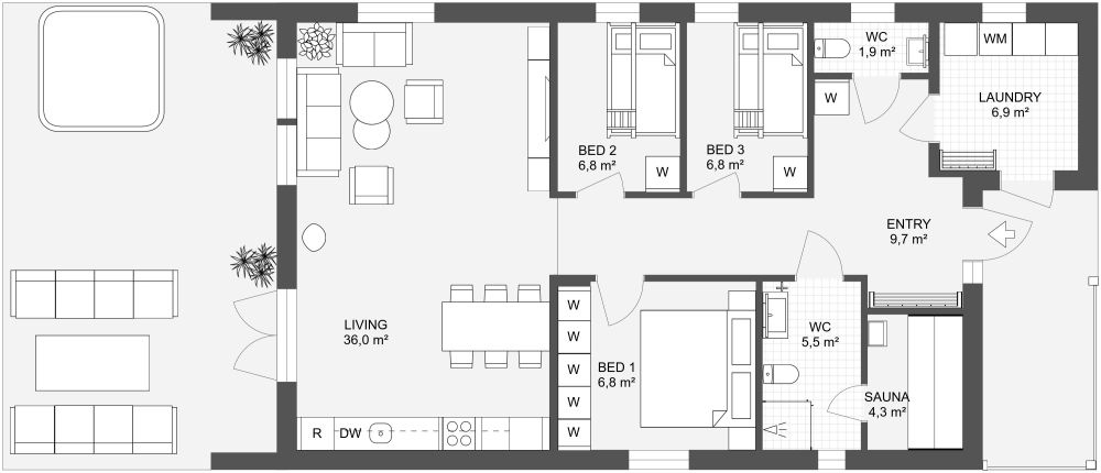 Harmoni 100 2D Floor Plan