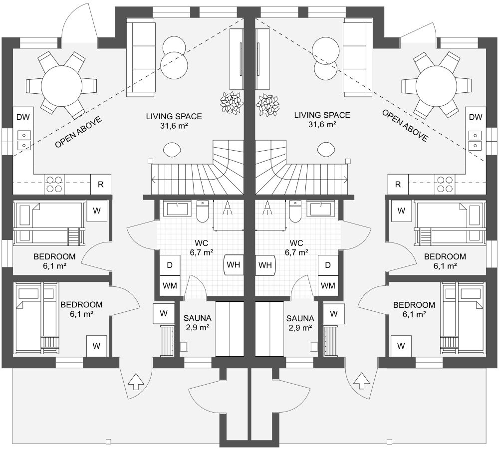Harmoni Parhus 2D Floor Plan
