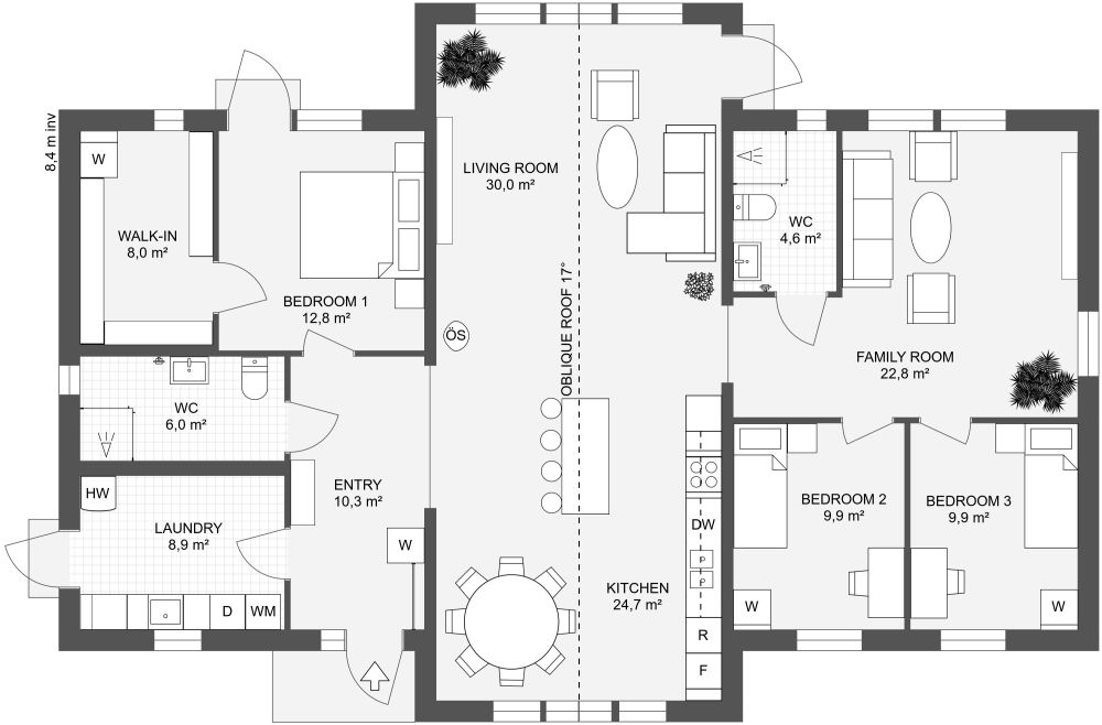Villa Briljant 156 2D Floor Plan