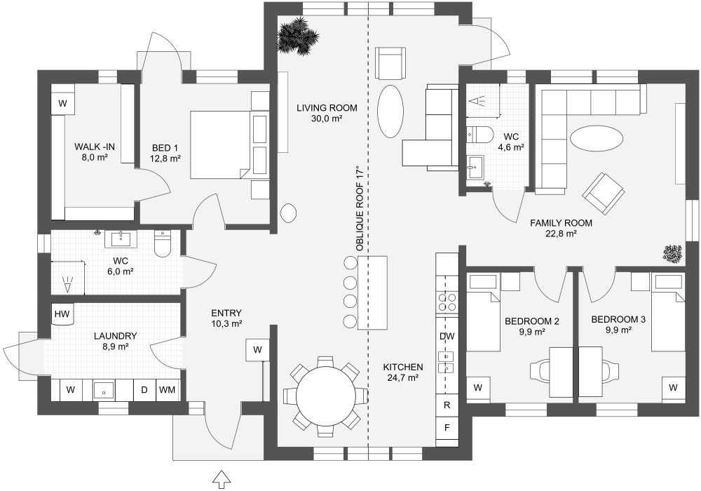 Villa Balans 156 2D Floor Plan
