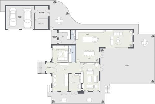 Großes 2-stöckiges Haus mit 4 Schlafzimmern