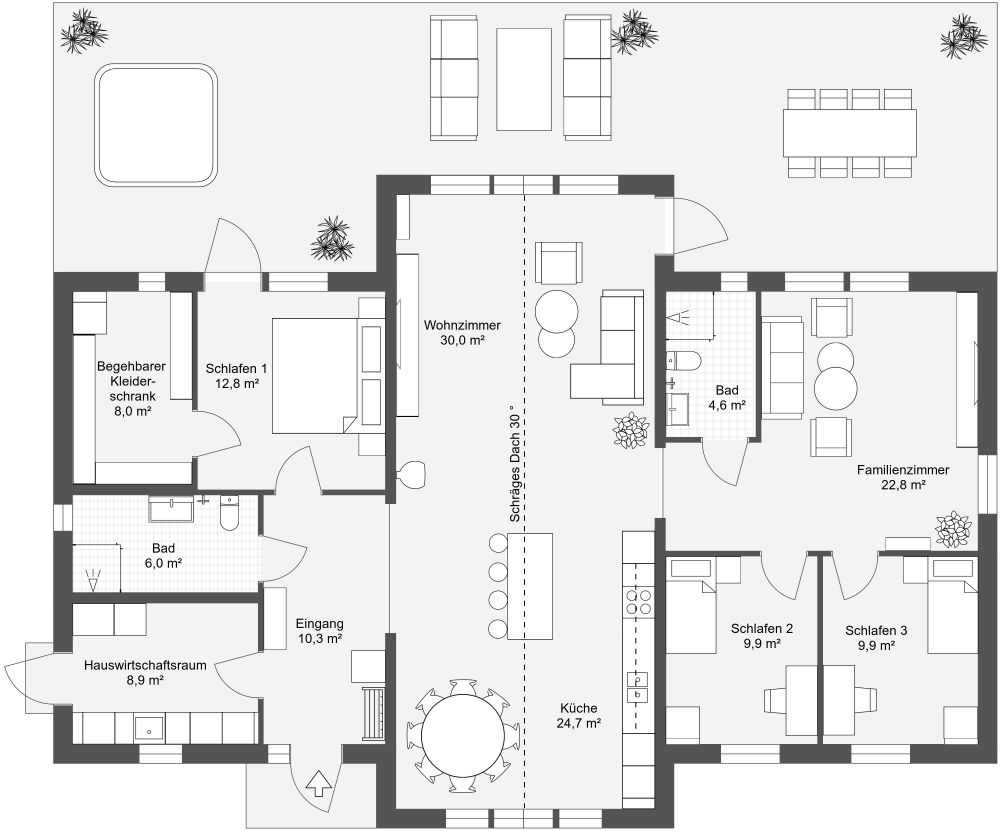 Åsen 156 Grundrisse 2D Grundrisse