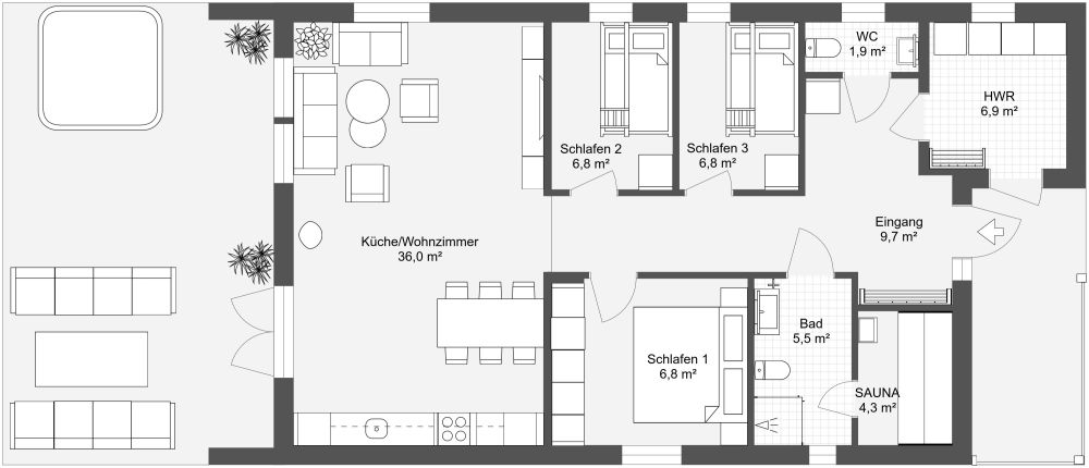 Harmoni 100 Grundrisse 2D Grundrisse