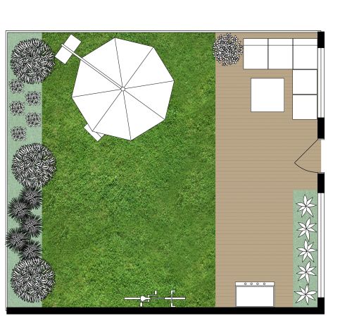 Einfaches Garten-Design