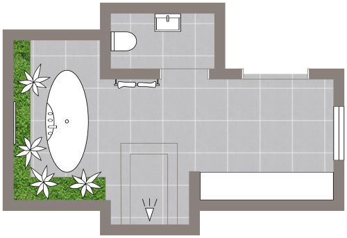 Badezimmer im Zen-Stil