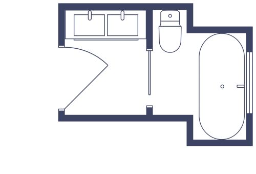 Schönes kleines Badezimmer