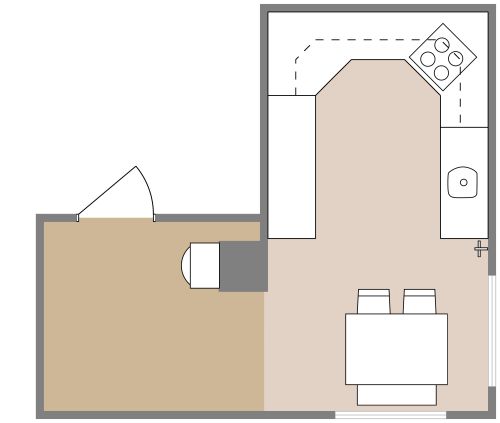 Design-Idee für eine gemütliche, rustikale Küche