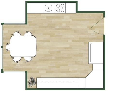 Idee für eine Retroküche