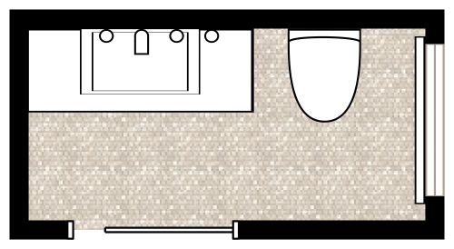 Idee für eine stilvolle Gästetoilette