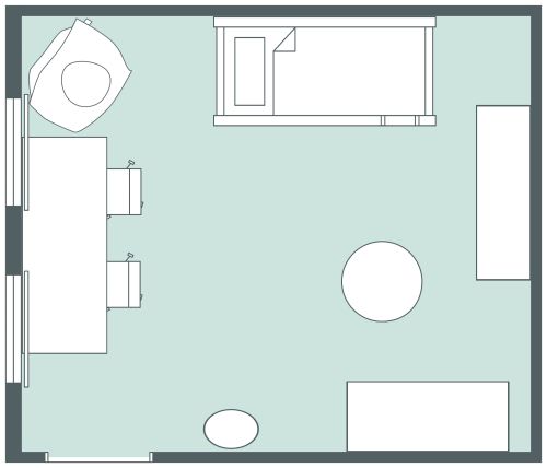 Jungenzimmer  mit Etagenbett