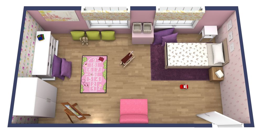 Schlafzimmer-Idee für junge Mädchen