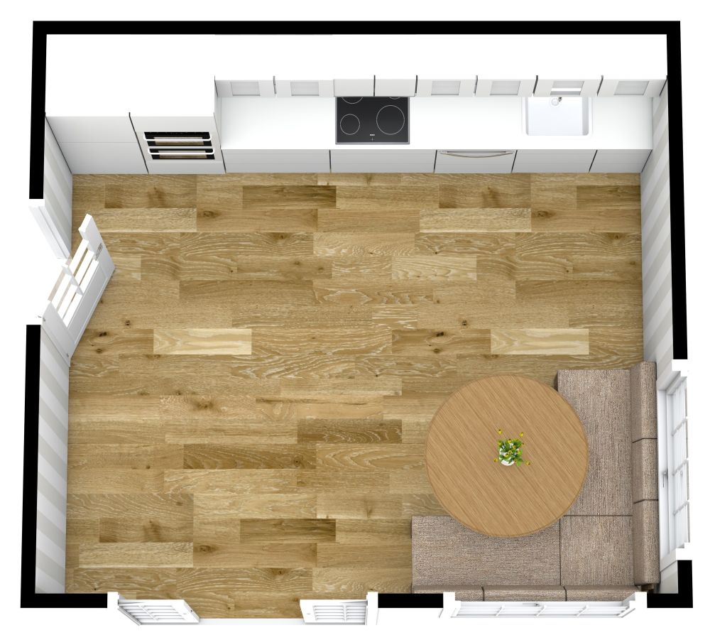 Küchenzeile im klassischen Stil