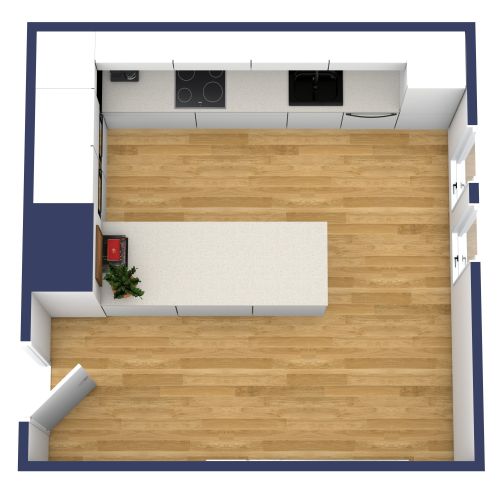 Küchendesign mit Halbinsel