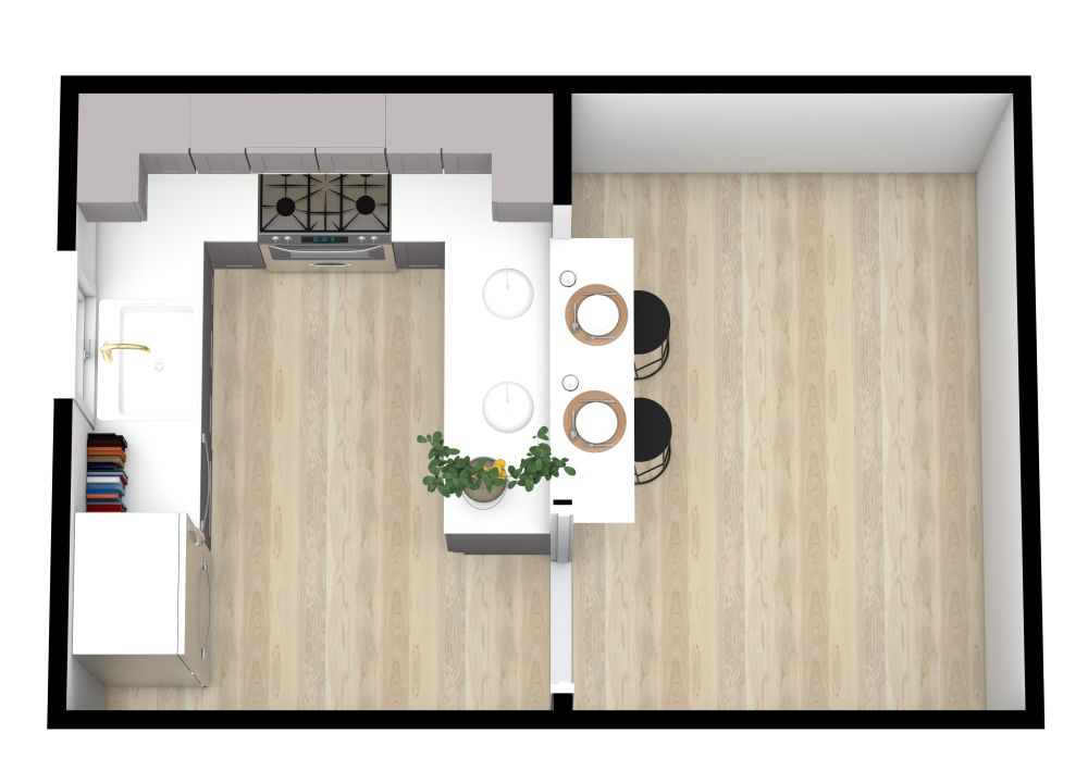 U-förmiges Küchendesign