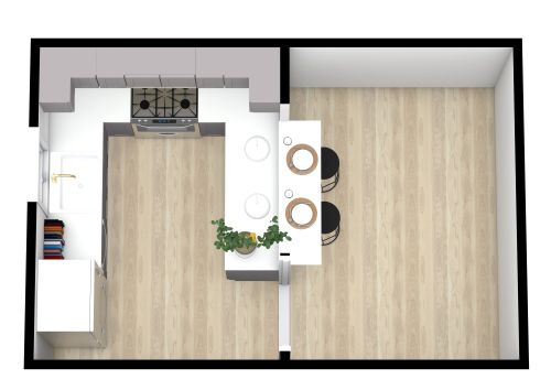 U-förmiges Küchendesign