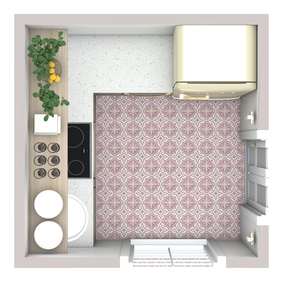 Designidee für eine kleine Küche