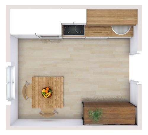 Layout für eine kleine Küchenzeile