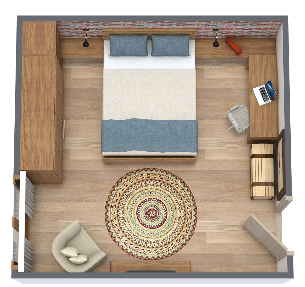 Rustic Style Primary Bedroom Design