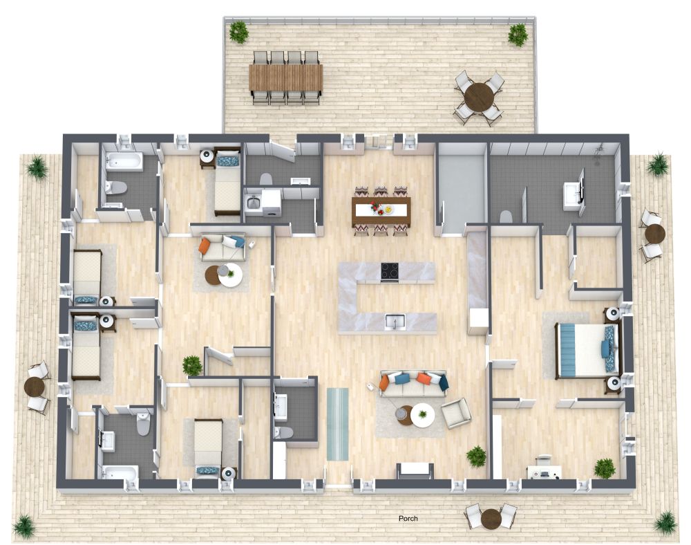Barndominium Floor Plan 