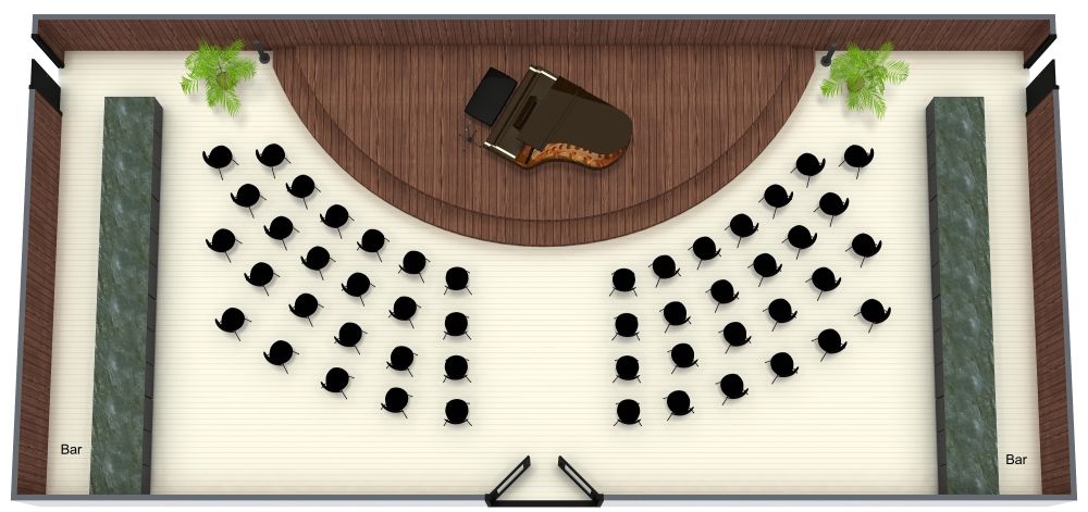 Grand Half-Circle Concert Hall Plan