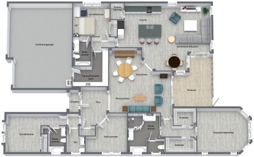 Haus mit 3 Schlafzimmern und Garage für 3 Autos