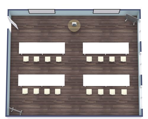 Conference Room Floor Plan Classroom Style