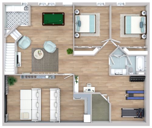 Grundriss für einen Keller