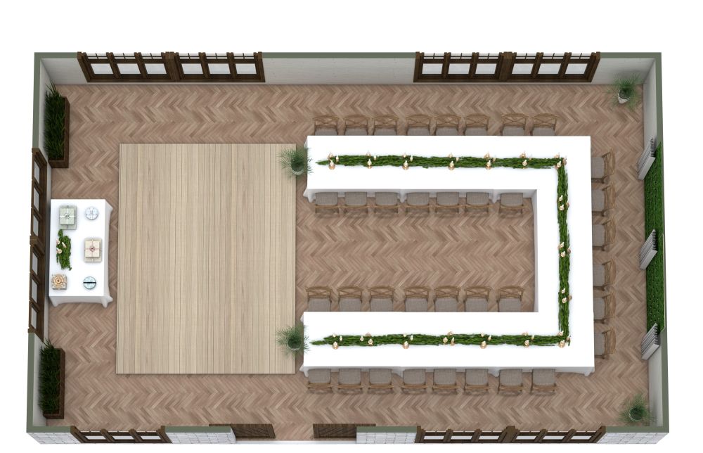 Rustikale Scheune als Hochzeitslocation mit Tanzfläche