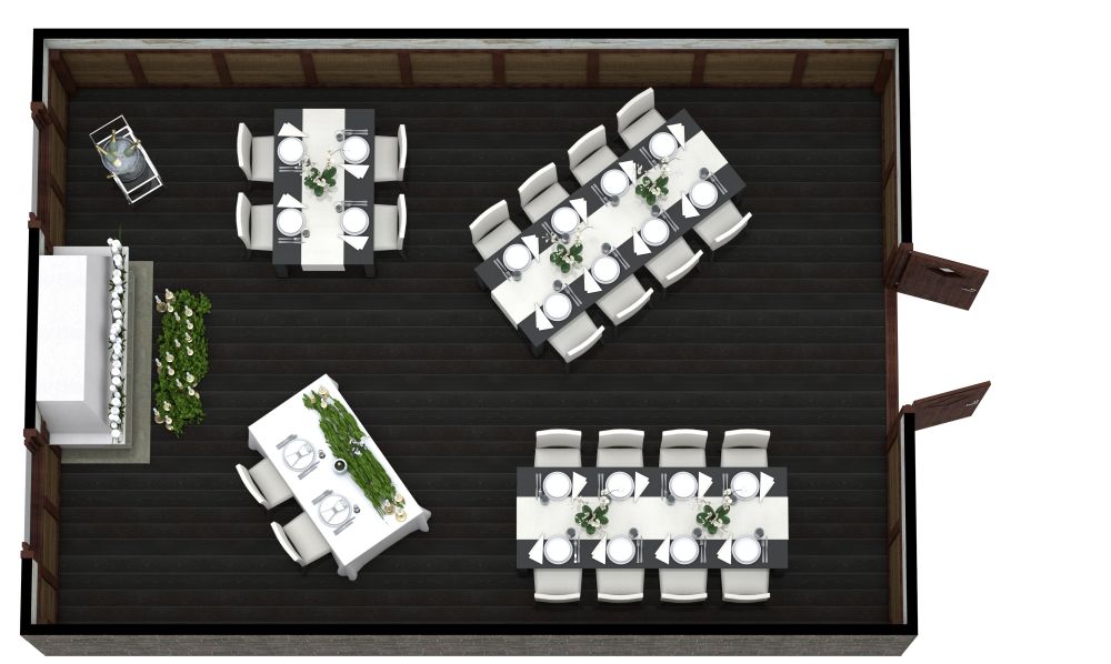 Grundriss für eine Hochzeit