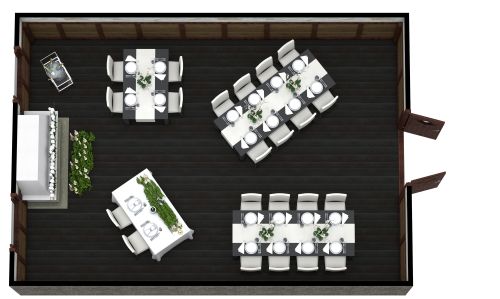 Grundriss für eine Hochzeit