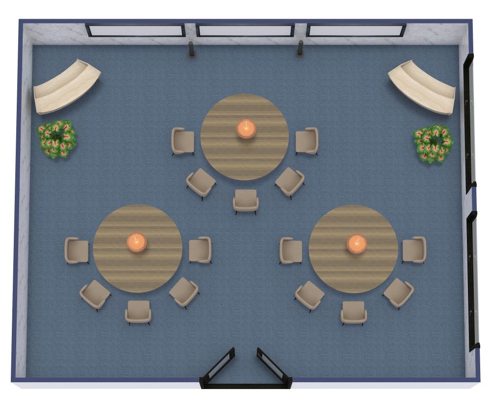 Conference Room Floor Plan Cabaret Style