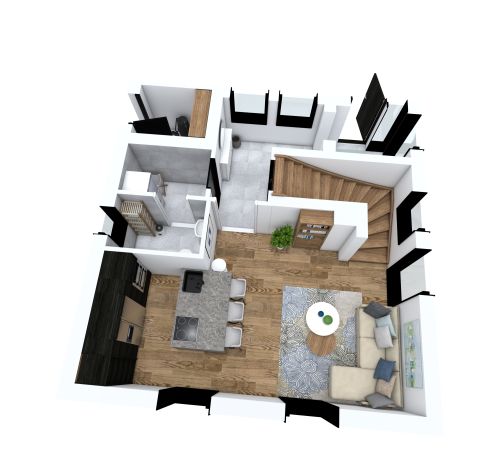 Kleines Haus mit zwei Schlafzimmern