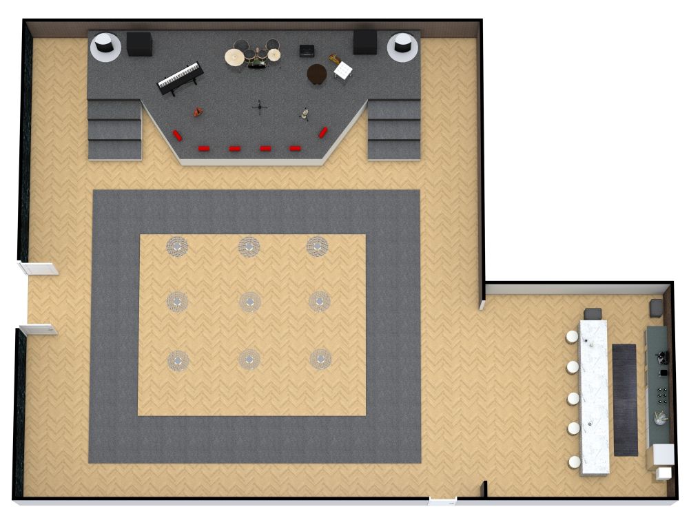 Veranstaltungsort für Live-Musik mit Bar