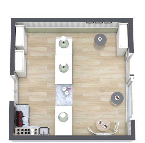 Grundriss für ein Café