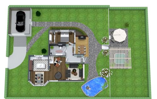 Wohnlandschaftsgestaltung