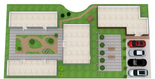 Kommerzieller Landschaftsplan