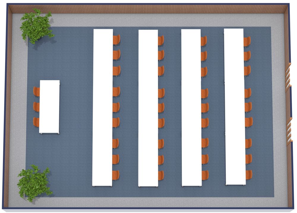Grundriss für einen Konferenzraum