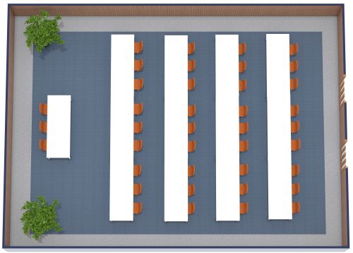 Grundriss für einen Konferenzraum