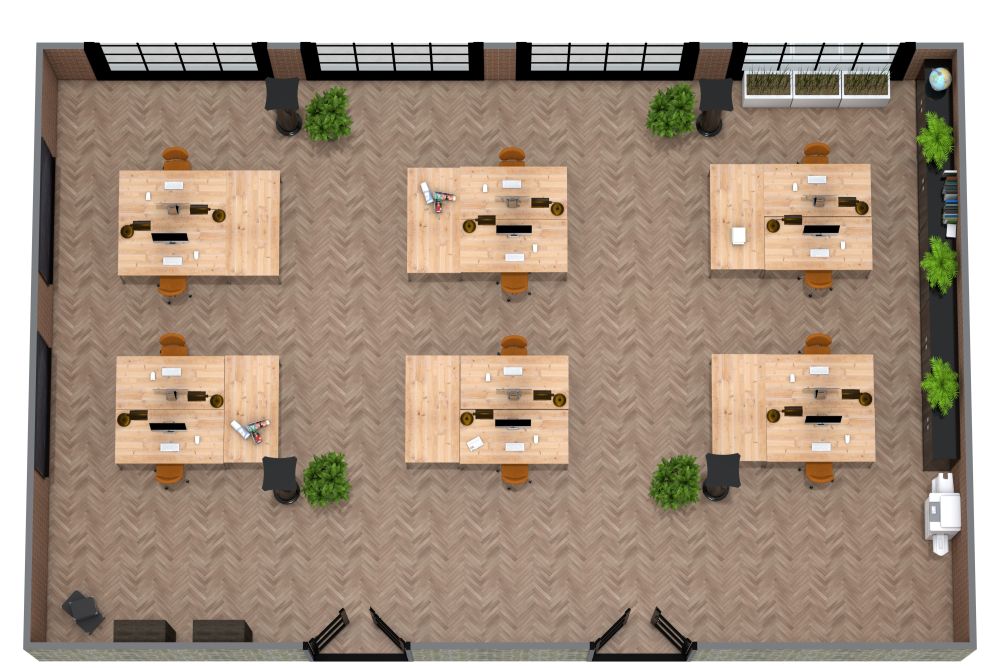 Bürogebäude Grundriss