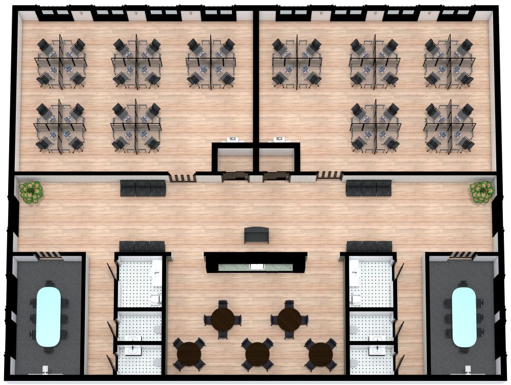 Modernes Bürolayout