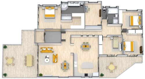 Wohnung mit 5 Schlafzimmern