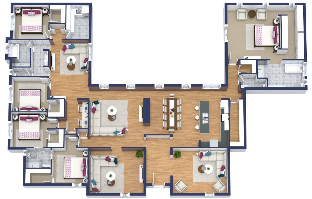 Apartment mit 5 Schlafzimmern