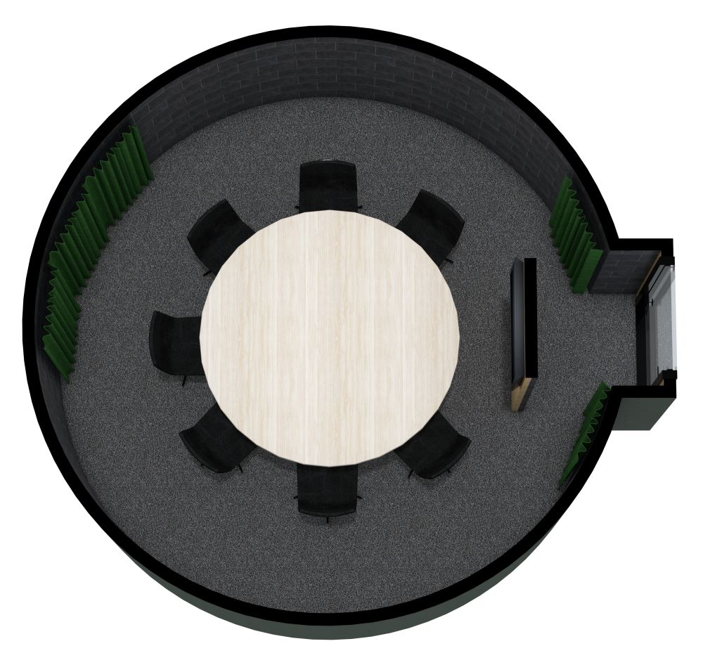 Layout für einen kleinen Konferenzraum