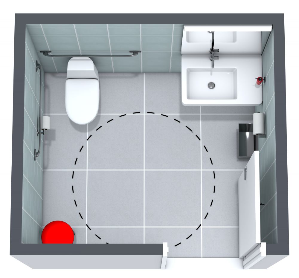 Single user ada bathroom