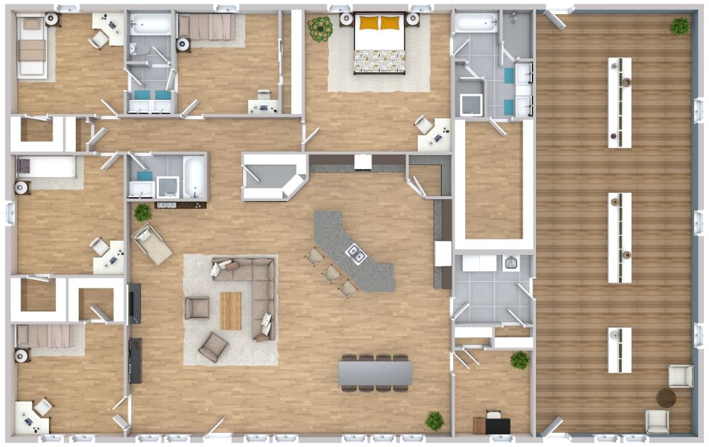 Sunnyside Barndominium House Plan